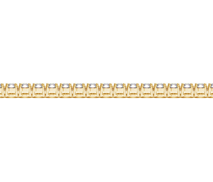 Lab Grown Round Diamond Tennis Bracelet in 14k Yellow Gold (7 cctw F/G  VS2/SI1)