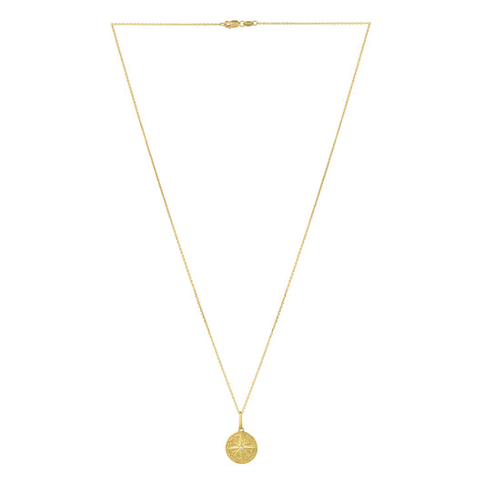 North Star Talisman Necklace in 14K Yellow Gold