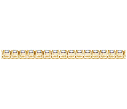 Lab Grown Round Diamond Tennis Bracelet in 14k Yellow Gold (8 cctw F/G  VS2/SI1)